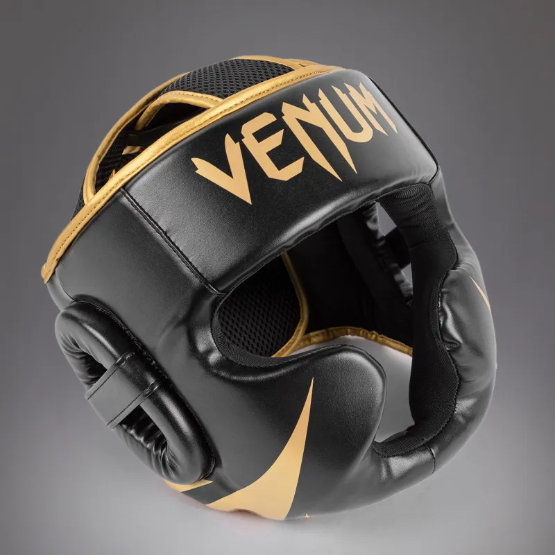 Venum Challenger Headgear - Black/Gold - Image 2