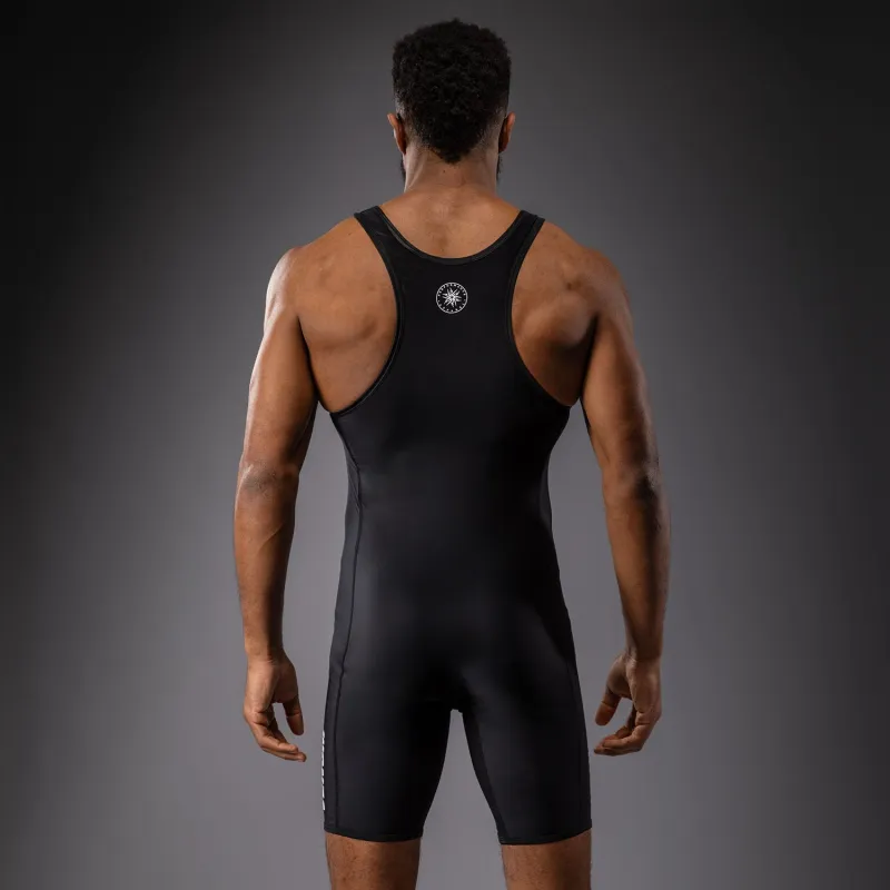 Venum Challenger Men's Wrestling Singlet - Black - Image 4