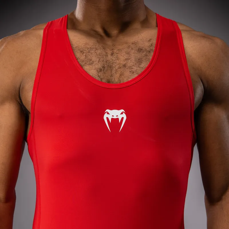 Venum Challenger Men's Wrestling Singlet - Red - Image 5