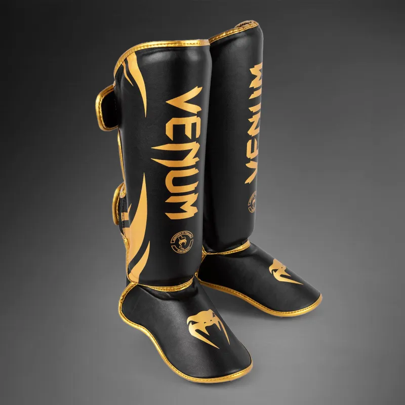 Venum Challenger Standup Shin Guards - Black/Gold - Image 3