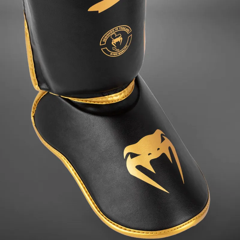 Venum Challenger Standup Shin Guards - Black/Gold - Image 4