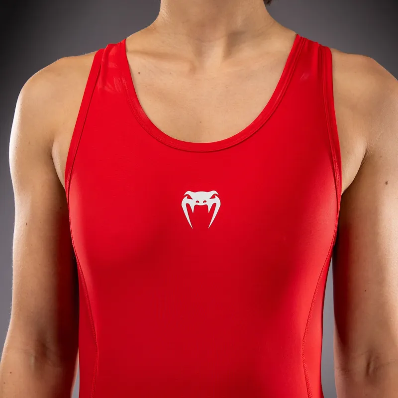 Venum Challenger Women's Wrestling Singlet - Red - Image 5