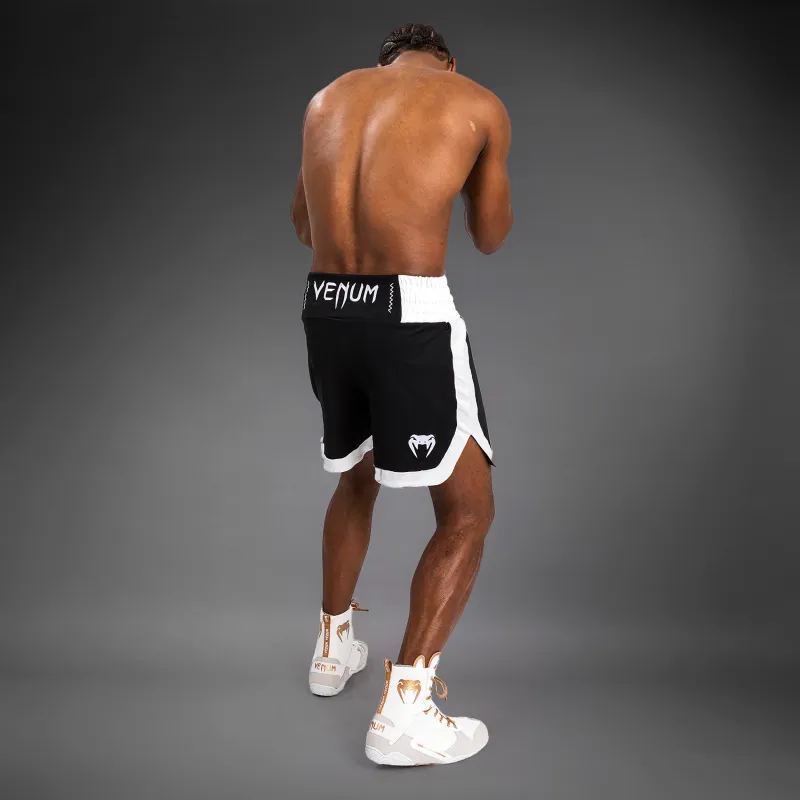 Venum Classic Boxing Shorts - Black/White - Image 3