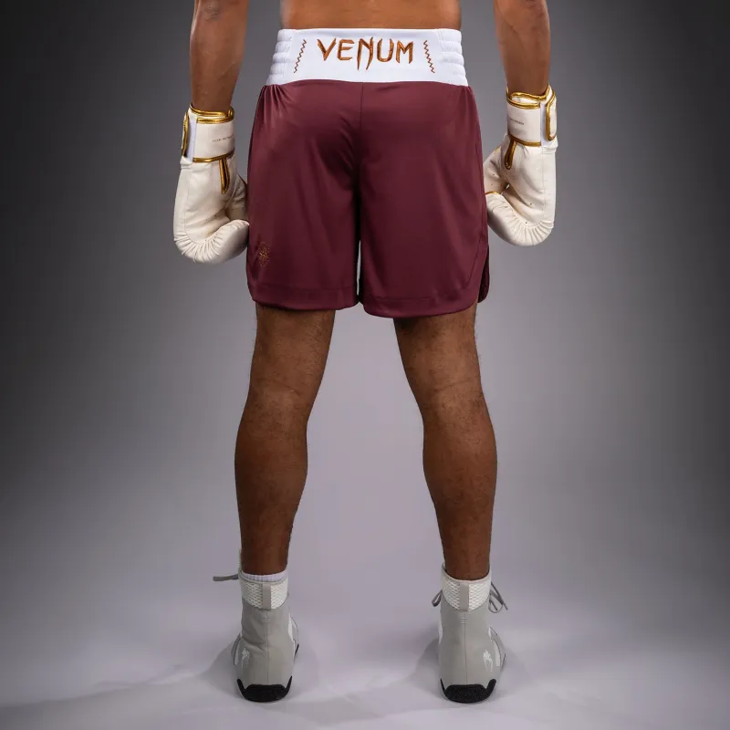 Venum Classic Boxing Shorts - Burgundy - Image 3