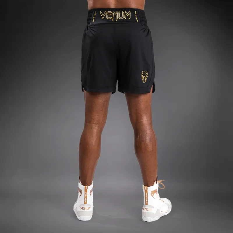 Venum Classic Boxing Shorts - Black/Gold - Image 3