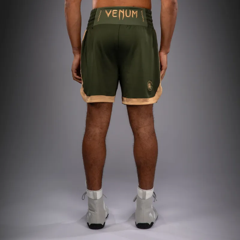 Venum Classic Boxing Shorts - Military Green/Sand - Image 3