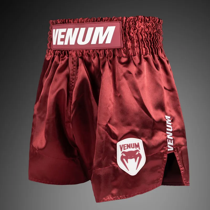 Venum Classic Evo Muay Thai Shorts - Burgundy - Image 2