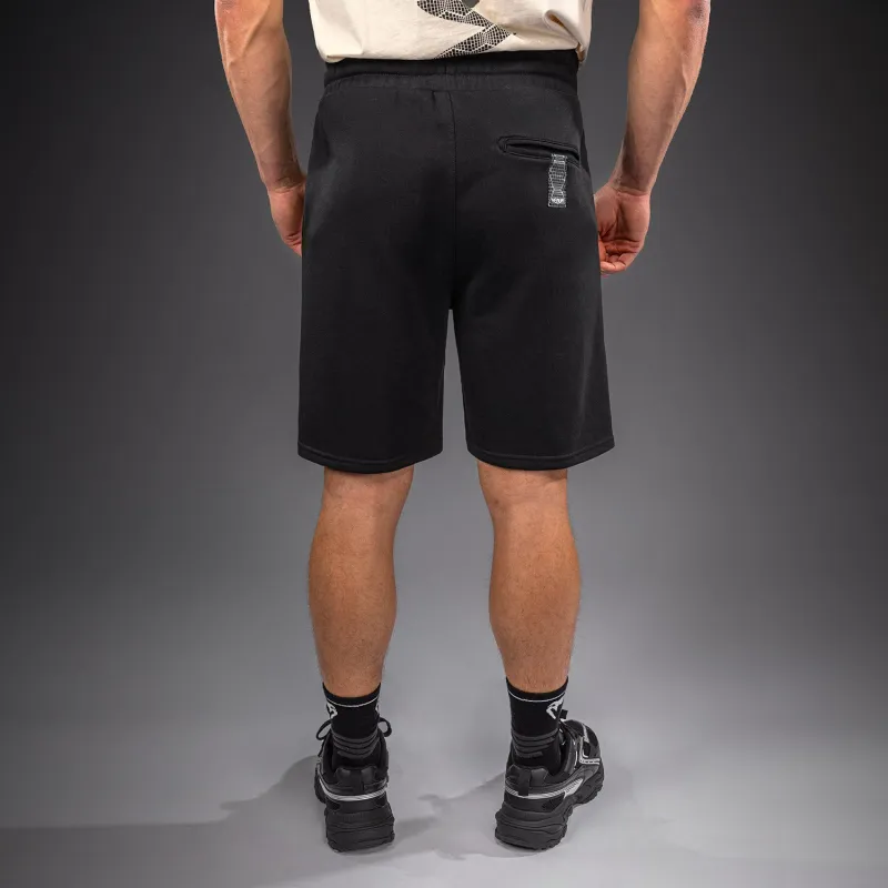 Venum Classic Fleece Cotton Shorts - Black - Image 4