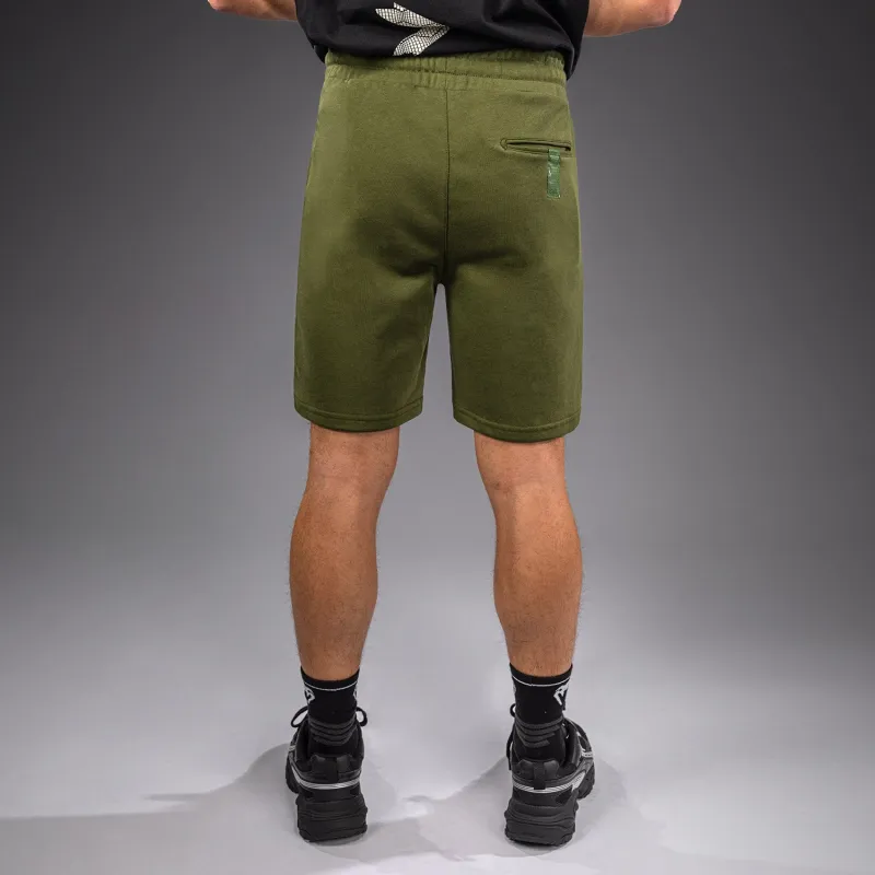 Venum Classic Fleece Cotton Shorts - Khaki - Image 4