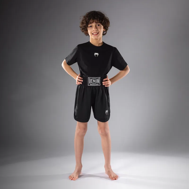 Venum Classic Kids Boxing Shorts - Black - Image 3