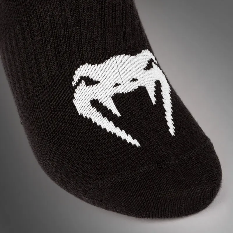 Venum Classic Footlet Sock - set of 3 - Black/White - Image 3