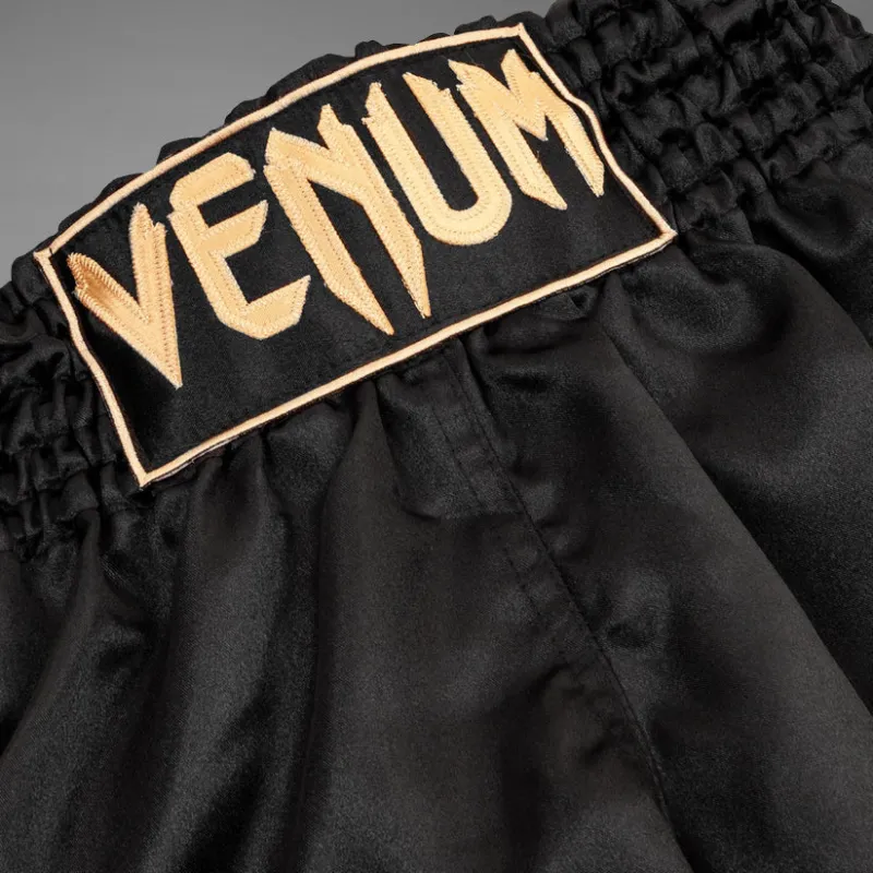 Venum Classic Muay Thai Short - Black/Gold - Image 3