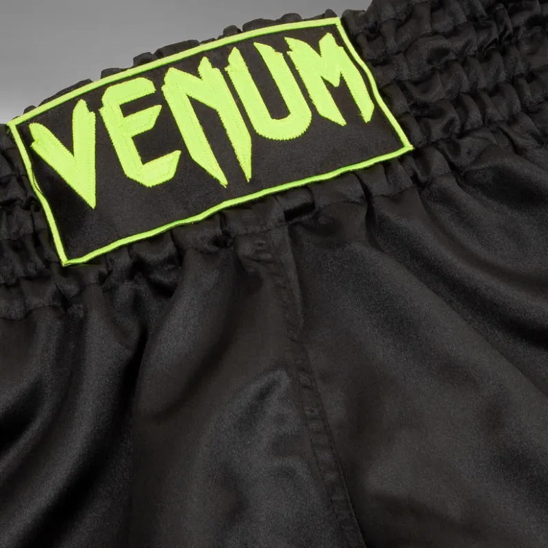 Venum Classic Muay Thai Short - Black/fluorescent yellow - Image 3