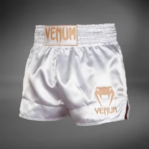 Venum Classic Muay Thai Short - White/Gold
