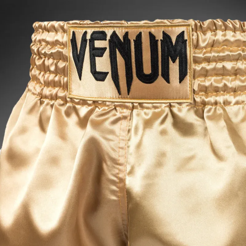 Venum Classic Muay Thai Shorts - Gold/Black - Image 4