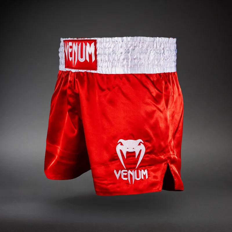 Venum Classic Muay Thai Shorts - Red - Image 2