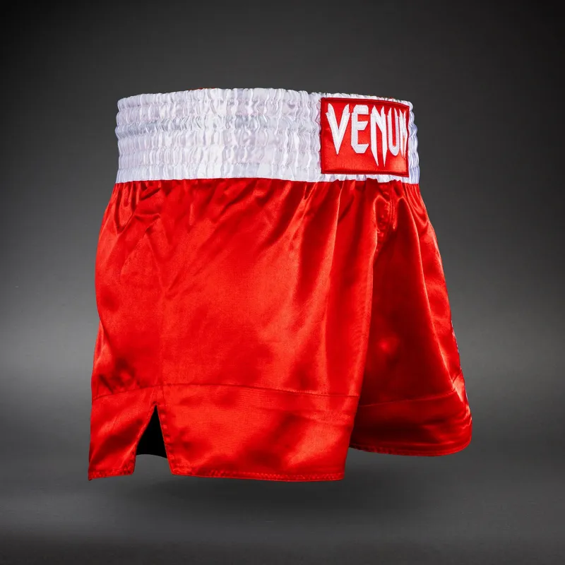 Venum Classic Muay Thai Shorts - Red - Image 3