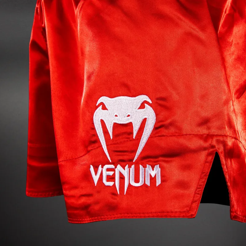 Venum Classic Muay Thai Shorts - Red - Image 5