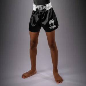 Venum Classic Muay Thai Shorts for Kids - Black/White
