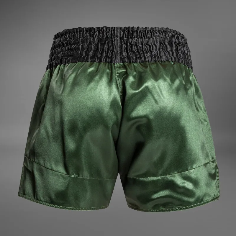 Venum Classic Muay Thaï Short - Green/Black/Gold - Image 2