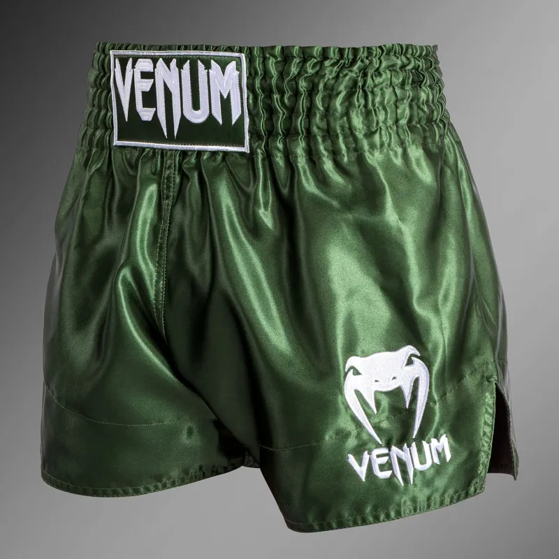 Venum Classic Muay Thaï Short Khaki/White - Image 2