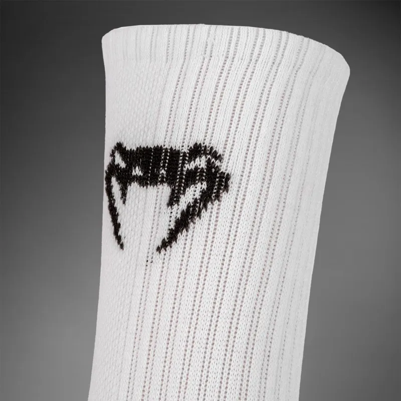 Venum Classic Socks - set of 3 - White/Black - Image 4