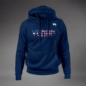 Venum Classic USA Hoodie - Navy Blue/White