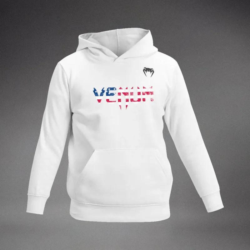 Venum Classic USA Kids Hoodie - White/Black