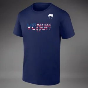 Venum Classic USA Kids Short Sleeve T-Shirt - Navy Blue/White