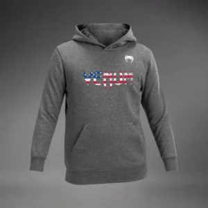 Venum Classic USA Kids Hoodie - Heather Grey/White