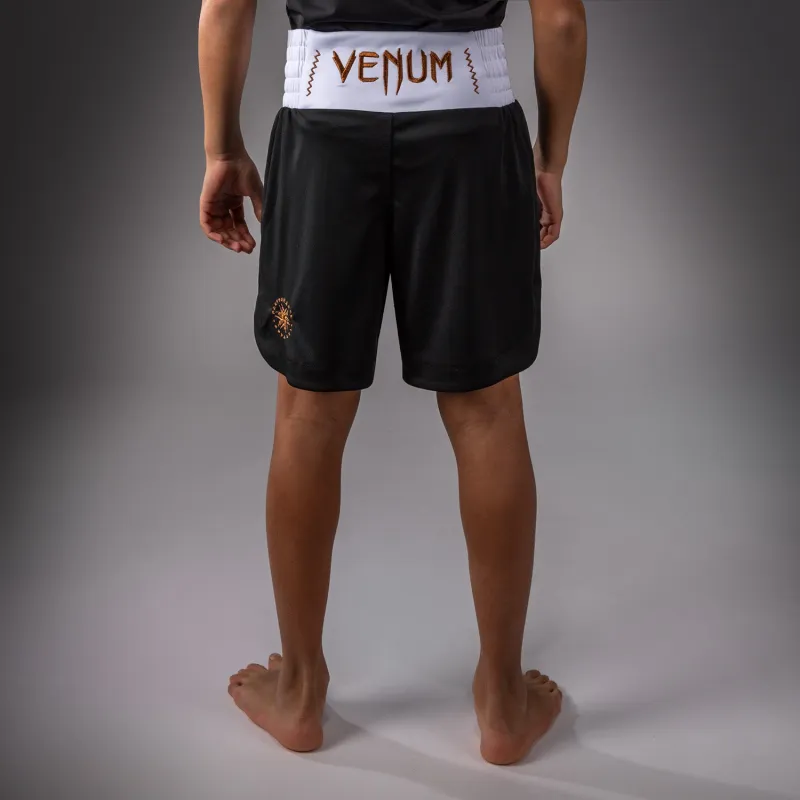 Venum Classic Youth Boxing Shorts - Black/Gold - Image 3