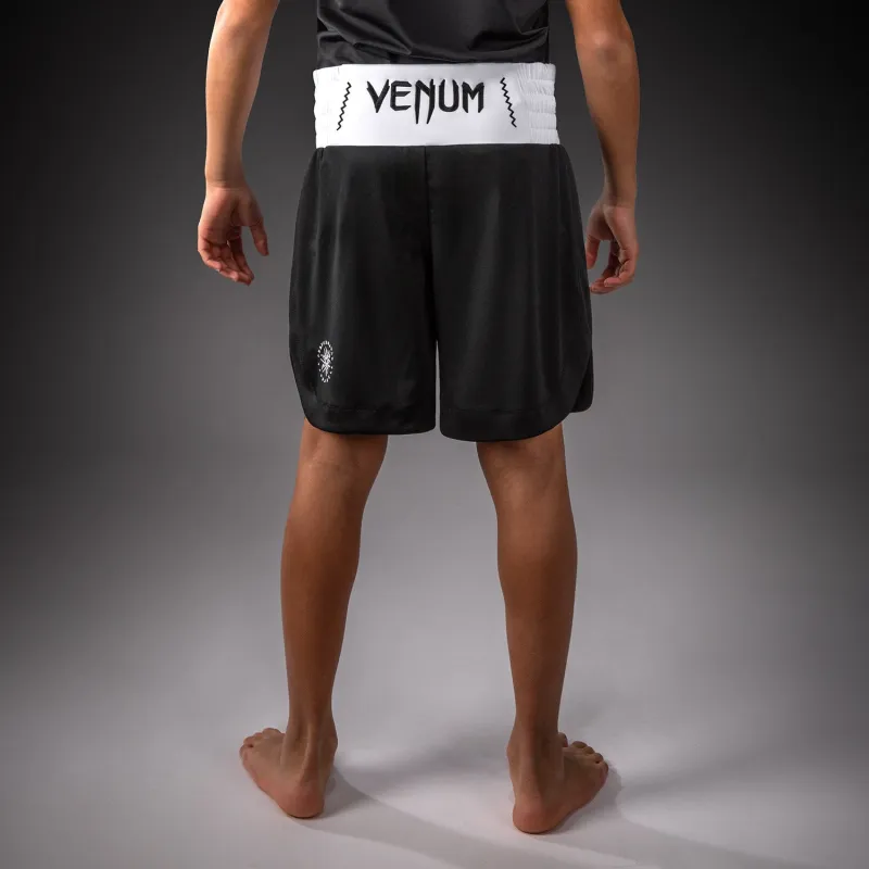 Venum Classic Youth Boxing Shorts - Black/White - Image 2