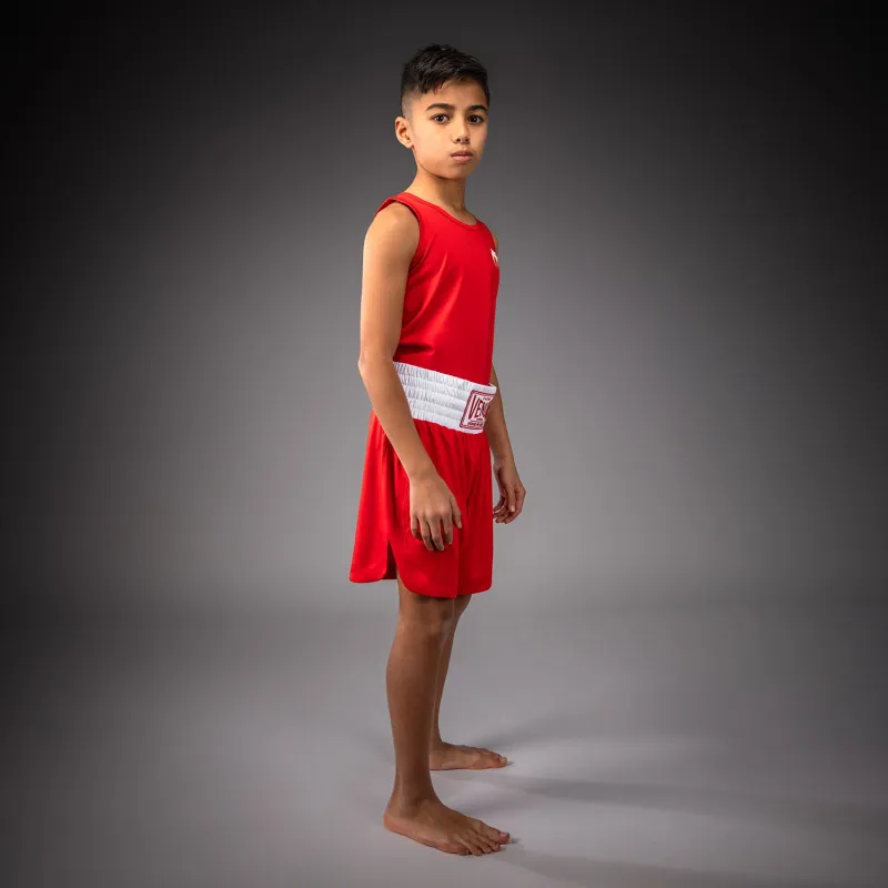 Venum Classic Youth Boxing Shorts - Fire Red - Image 5