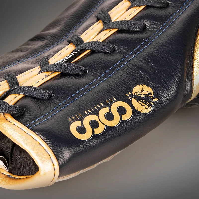 Venum Coco Monogram Pro Lace Up Boxing Gloves - State Blue - Image 5