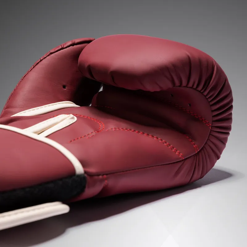 Venum Contender 1.5 Boxing Gloves - Burgundy/ Sand - Image 3