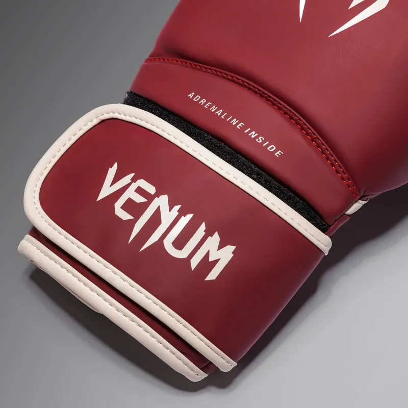 Venum Contender 1.5 Boxing Gloves - Burgundy/ Sand - Image 4