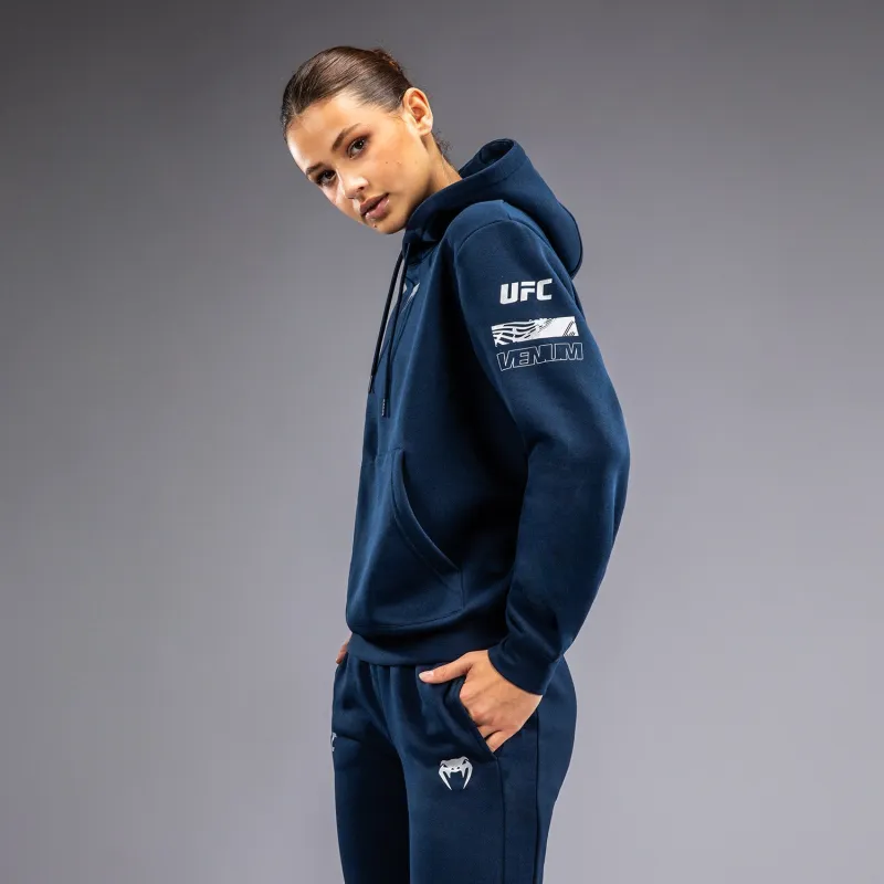 UFC Fusion by Venum Fight Week Women’s Pullover Hoodie - Solid Oceanic Blue - Image 3