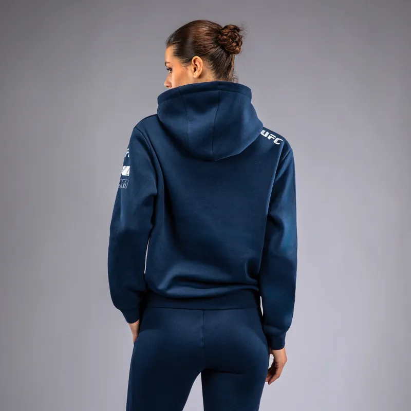UFC Fusion by Venum Fight Week Women’s Pullover Hoodie - Solid Oceanic Blue - Image 4
