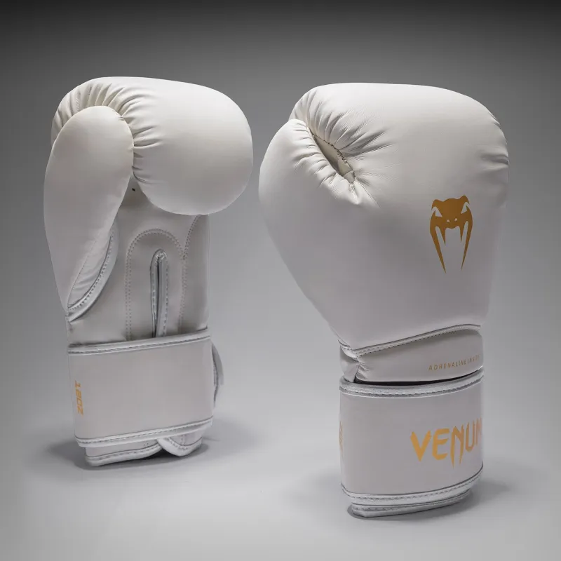 Venum Contender 1.5 Boxing Gloves - Ivory/ Gold - Image 2