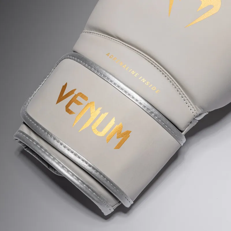 Venum Contender 1.5 Boxing Gloves - Ivory/ Gold - Image 4