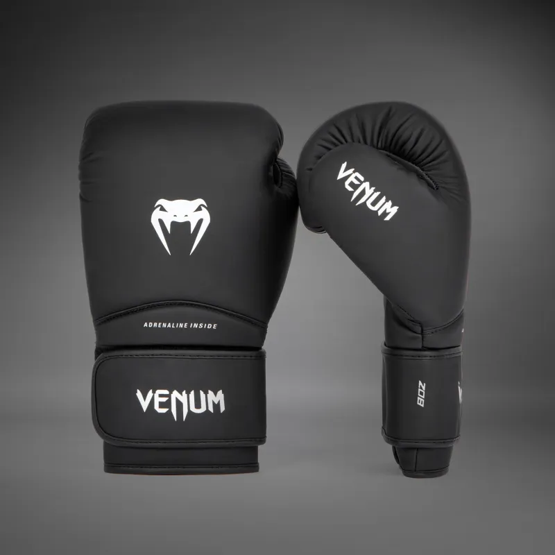 Venum Contender 1.5 Kids Boxing Gloves - Black/White - Image 2
