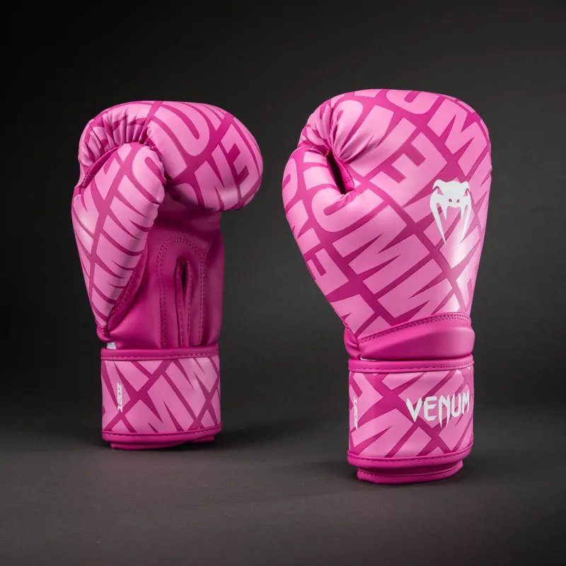 Venum Contender 1.5 XT 3D Boxing Gloves - Candy Pink/ White - Image 2