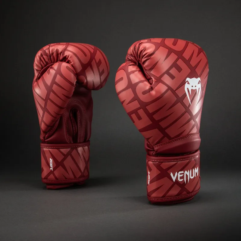 Venum Contender 1.5 XT 3D Boxing Gloves - Cherry Red/ White - Image 2