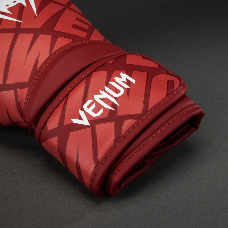 Venum Contender 1.5 XT 3D Boxing Gloves - Cherry Red/ White - Image 3