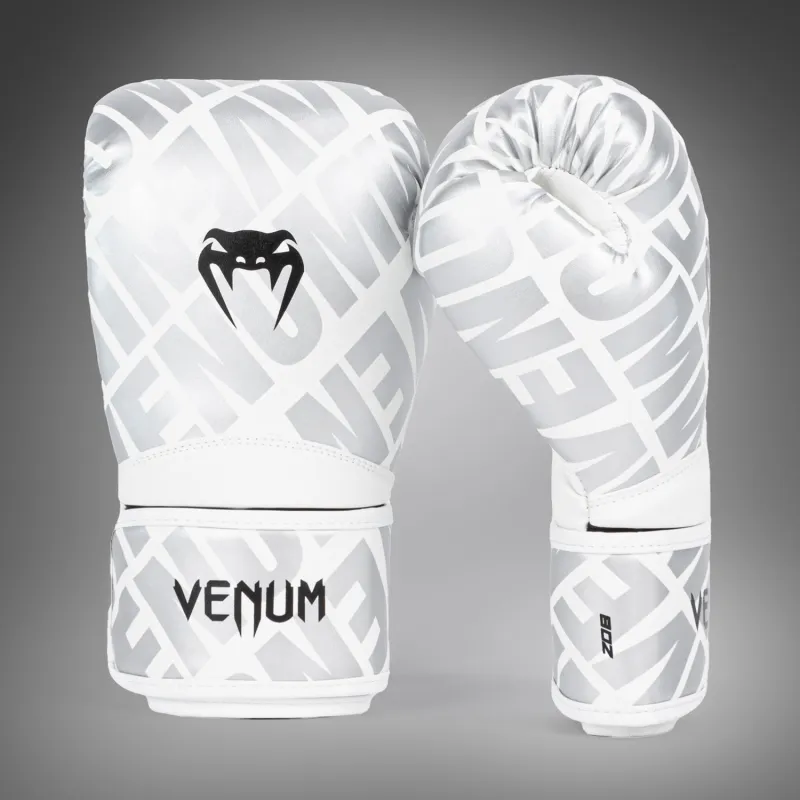 Venum Contender 1.5 XT Boxing Gloves White/Silver - Image 2