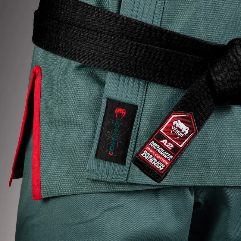 Venum Contender 3.0 Brazilian Jiu Jitsu Gi 380g - Ocean Green - Image 5