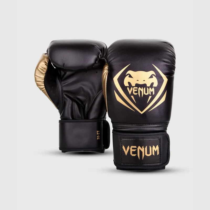 Venum Contender Boxing Gloves - Black/Gold - Image 2