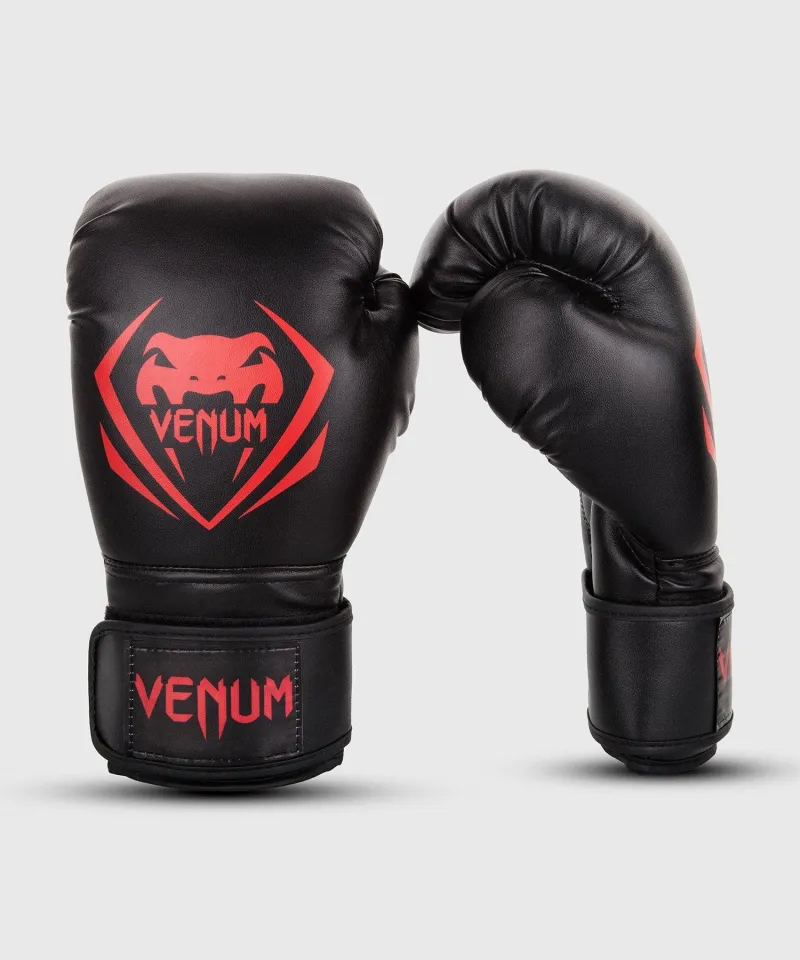 Venum Contender Boxing Gloves - Black/Red - Image 2