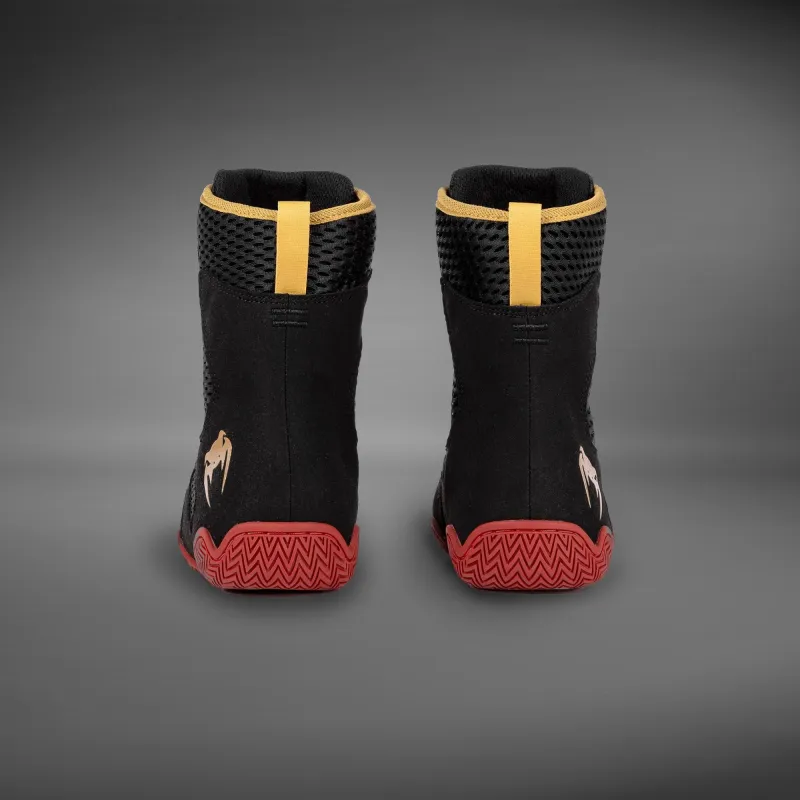 Venum Contender Boxing Shoes - Black/Gold/Red - Image 2