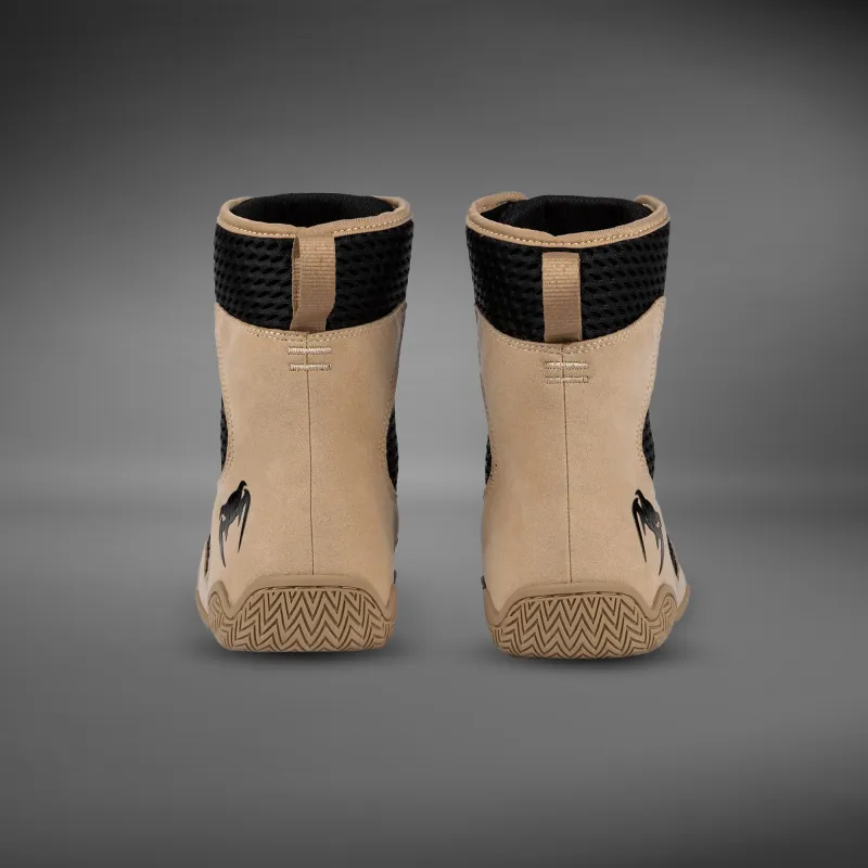 Venum Contender Boxing Shoes - Black/Sand - Image 2